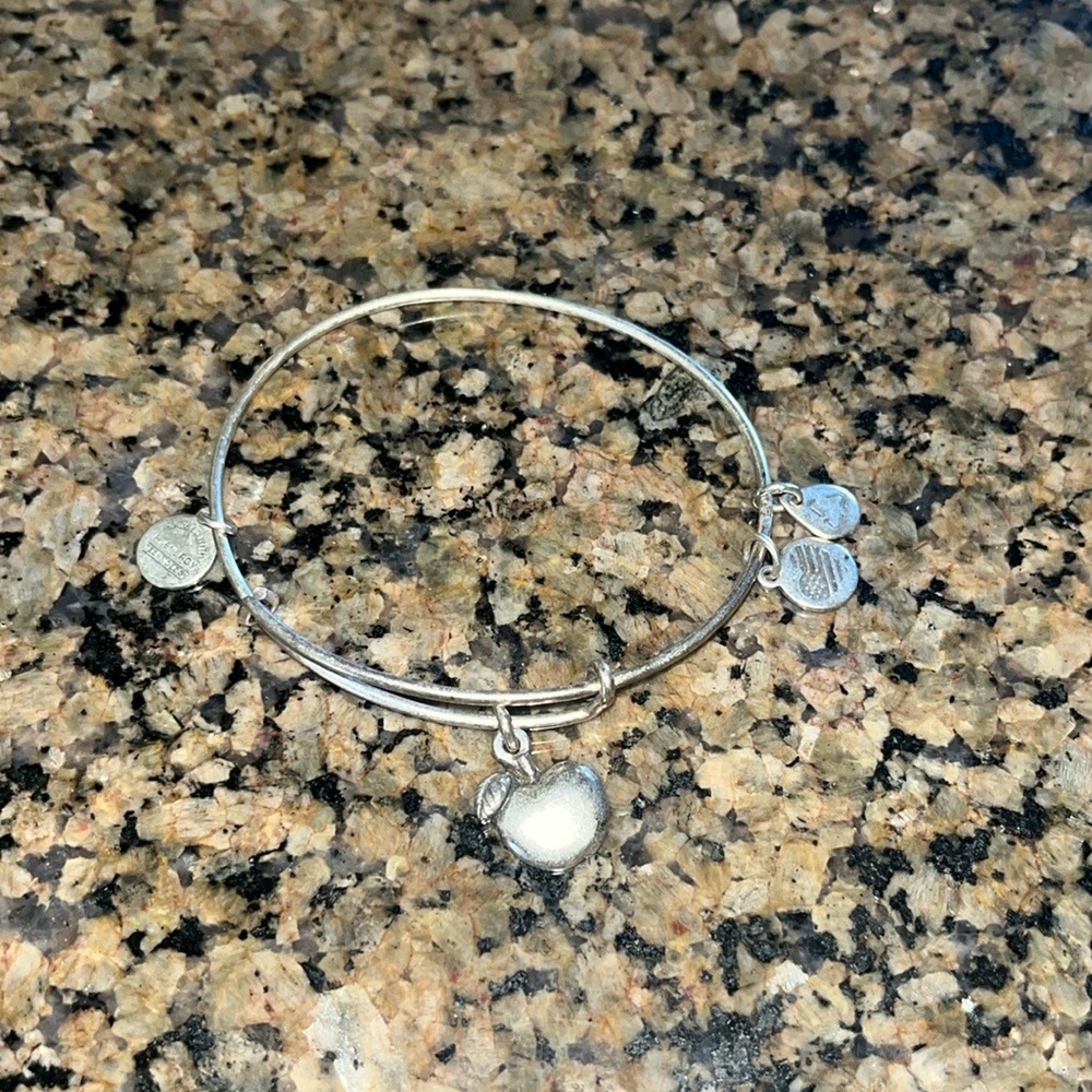 Alex and Ani Apple Silver Bracelet